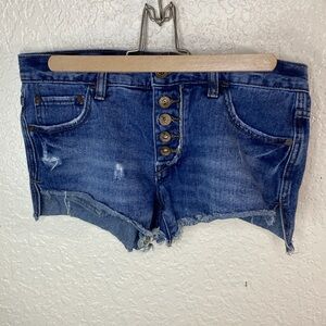 Free people sexy denim shorts